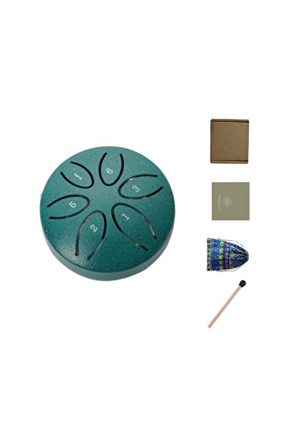 Choice Aqua Blue 3 Inches 6 Notes Mini Handpan Rain Drum - Outdoor Yoga Medit...