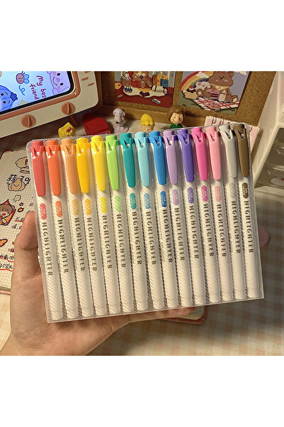 Choice 15 PCS 5/15/25 Pcs Double Head Highlighter Pens Graffiti Markers Highl...