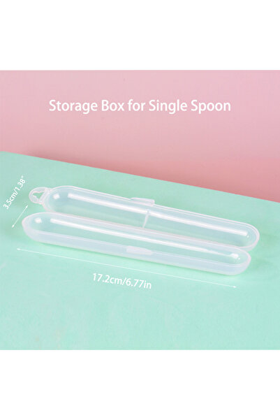 Choice6 صندوق تخزين صغير، 9 ألوان، ملعقة سيليكون للأطفال، ملعقة تعليمية، بنقش...