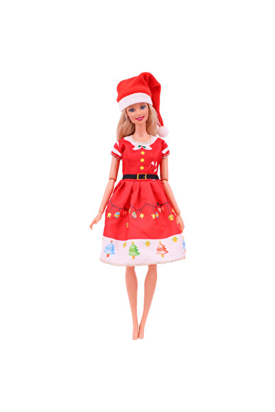 Choice L369 30Cm Doll Clothes Red Plush Overcoat Outfit Princess Dress Fashio...