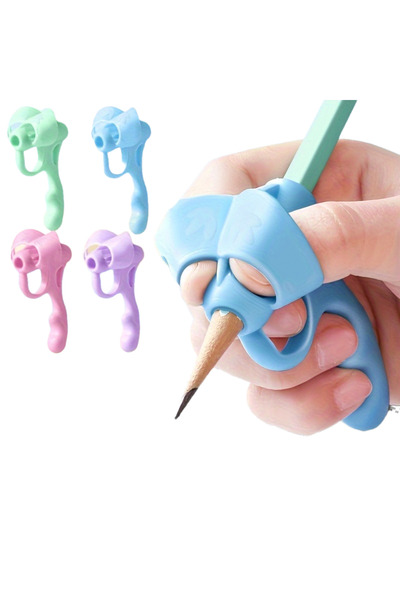 Choice 4pcs mixed color 4pcs Grip Pen Corrector, Writing Posture Assistance T...