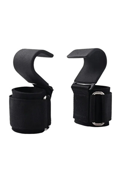 Choice Black (2Pcs) 2Pcs Non-Slip Weight Lifting Hookspremium Of Straps Weigh...