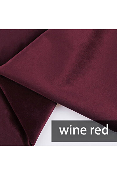 Choice قماش مخملي أحمر خمري، 5 أمتار × 150 سم، متوفر بـ 14 لونًا (1/3/5 أمتار...