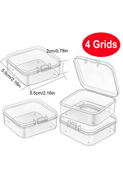 Choice 4G5.5DZ Transparent Storage Box with Lid - Portable Handicraft Organiz...