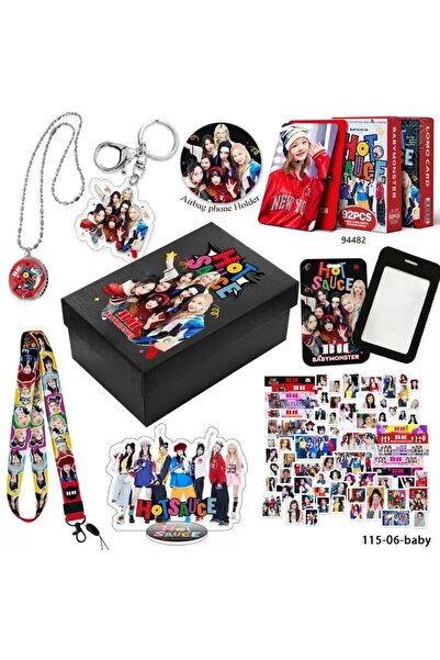 Choice BABY-1، نجم الكيبوب BABYMONSTER، ألبوم جديد، قلادة صغيرة، حامل بطاقات ...