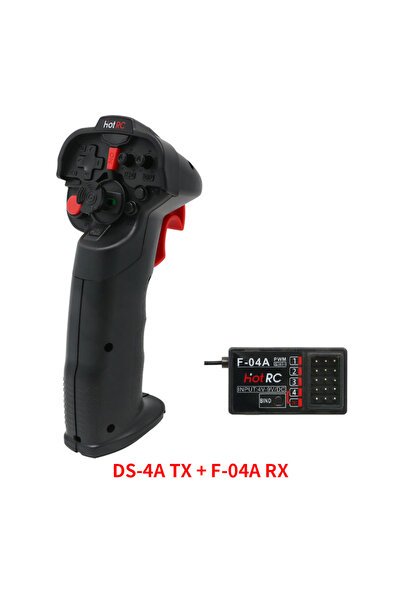 Choice جهاز إرسال لاسلكي DS 4A مع مستقبل RX HotRC DS-4A بتردد 2.4 جيجا هرتز، ...