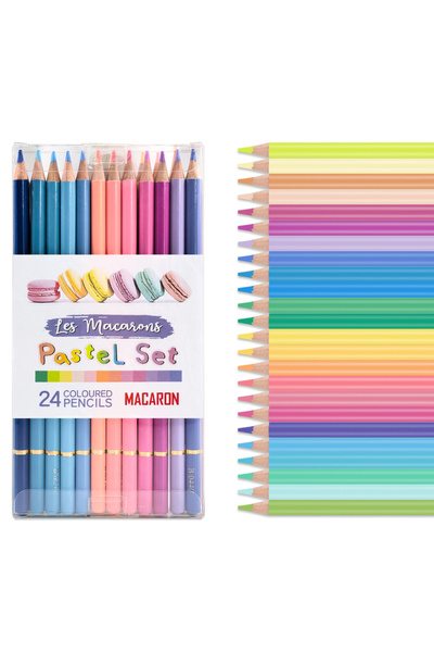 Choice مجموعة أقلام تلوين باستيل مكونة من 24 لونًا (12/24/50/72 قطعة) - ألوان...