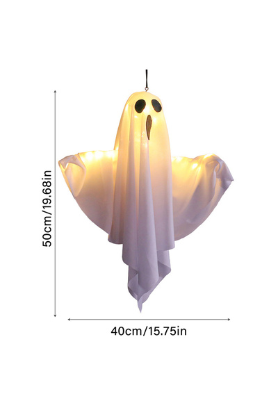 Choice White Halloween LED Ghost Lights Decorations Adjustable Hanging Spooky...