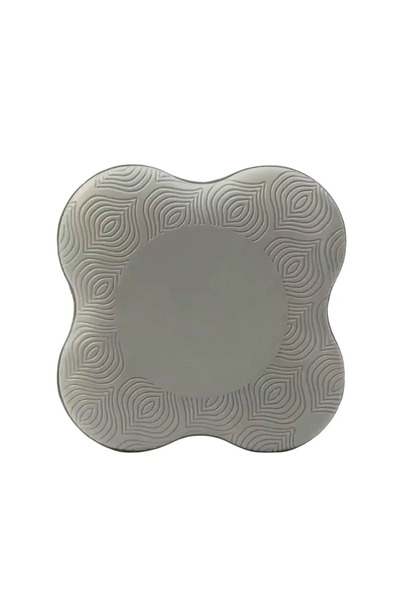 Choice بساط يوغا رمادي للركوع، بساط دعم مسطح سميك، وسادة للركبة، وسادة محمولة...