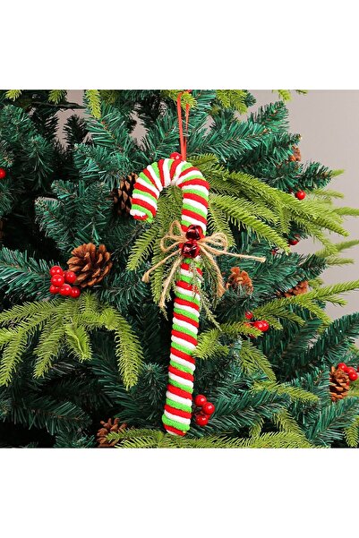 Choice One Size Green Christmas Plush Soft Candy Cane Red and White Cane Hook...