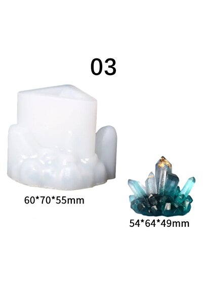 Choice4 قالب سيليكون لأحجار الكريستال المصنوعة من راتنج الإيبوكسي 03
