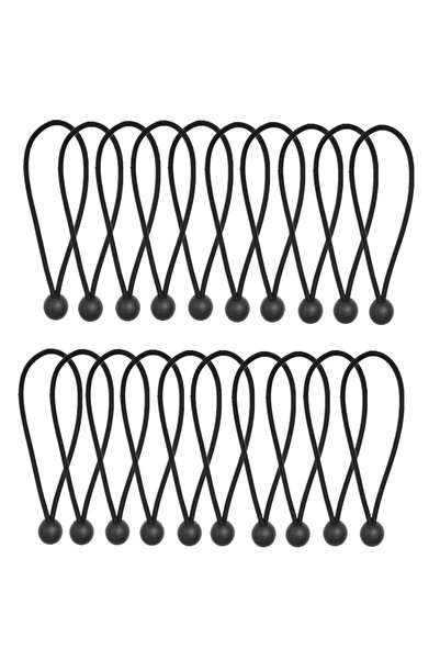 Choice 20 قطعة من حبال مطاطية خارجية على شكل كرات، حبال بنجي، حبال تثبيت خيام...