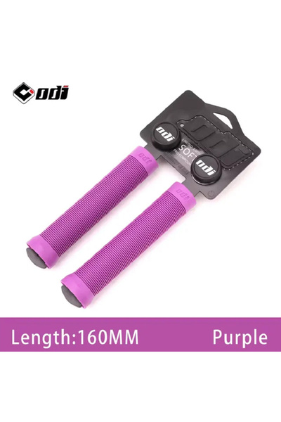 Choice مقابض دراجة هوائية بنفسجية من ODI، مقابض دراجة جبلية ممتدة بطول 160 مم...