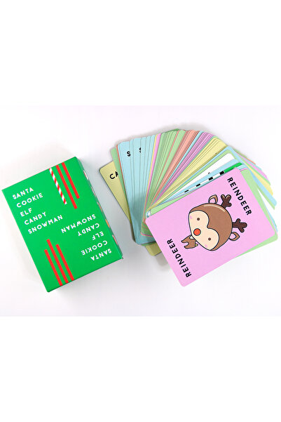Choice1 مجموعة أوراق لعب رجل الثلج الحلوى، سانتا، كعكة، قزم، رجل الثلج الحلوى