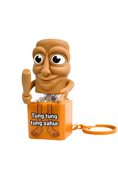 Choice Tungtung Keychain Tung tung tung Sahur Keychain Wooden Stick Man Butto...