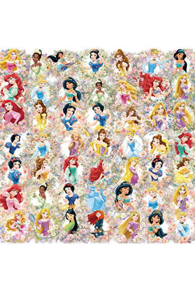 Choice ٥٠ قطعة عشوائية من ملصقات ديزني سنو وايت، آرييل، وبيل، أميرات ديزني، م...