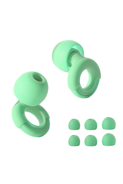 Choice سدادات أذن سيليكون خضراء من هواك للسباحة والنوم، تعمل على إلغاء الضوضا...