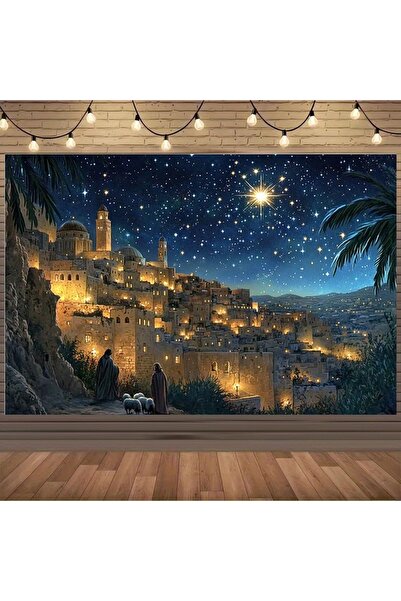 Choice7 قطعة قماش متعددة الألوان 180×110، قطعة واحدة، خلفية سماء ليلة عيد الم...