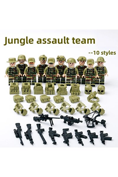 Choice مكعبات بناء ديب سافاير، مجسمات، دمى بشرية، ألعاب، مجسمات صغيرة، دمى بش...