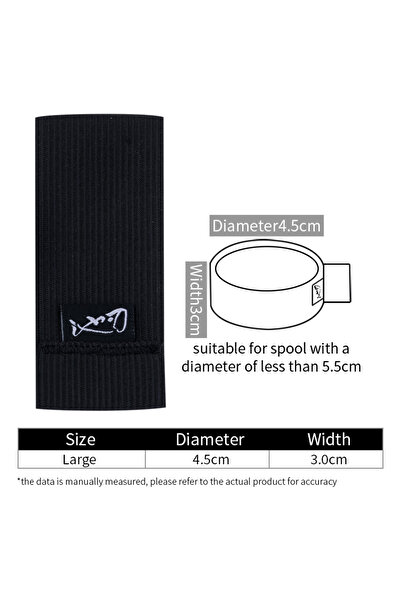 Choice طقم كبير من قطعتين، حزام بكرة صيد دوارة بمقبض، غطاء بكرة صيد متين، مرن...