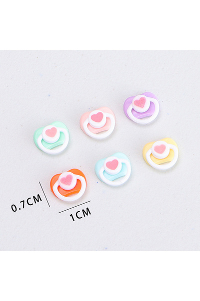 Choice لهاية صغيرة متعددة الألوان مكونة من 5 قطع، حلمات جميلة، مناسبة للدمى و...