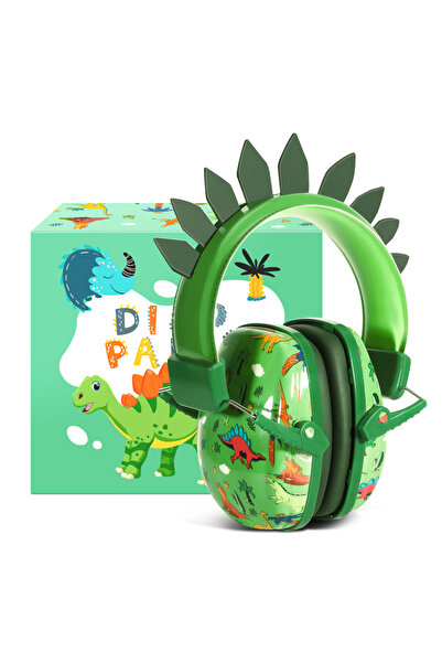 Choice سماعات رأس ديناصور للأطفال مع علبة، عازلة للضوضاء، تقلل الضوضاء بمقدار...