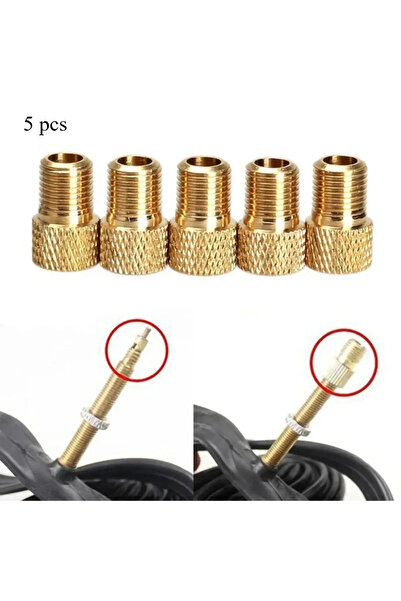 Choice 5 قطع محول صمام من FV إلى AV للدراجات - محول بريستا إلى شريدر، صمام إط...