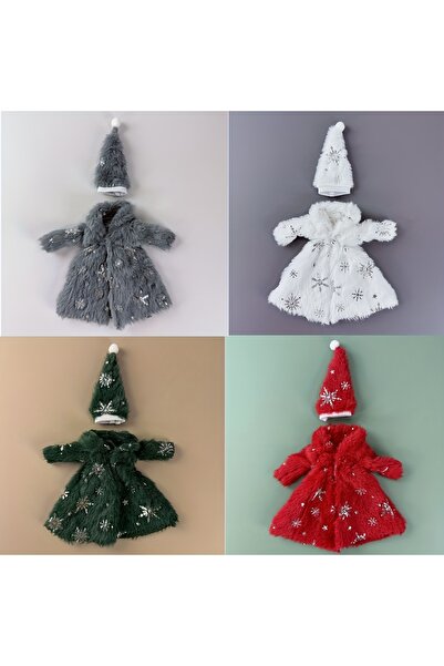 Choice معطف عيد الميلاد مكون من 4 قطع، ملابس دمى مقاس 30 سم (قطعتان/4 قطع)، ط...