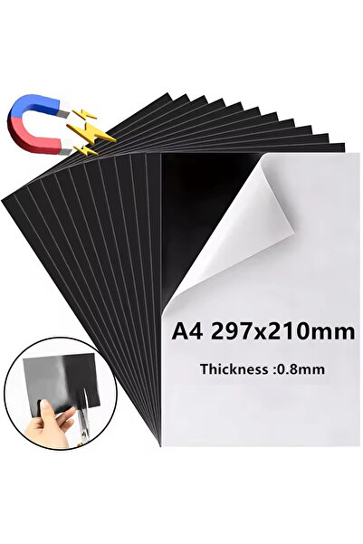 Choice 1PC A4-Adhesive A4 Self-Adhesive Magnetic Mat Sheets Magnet Flexible M...