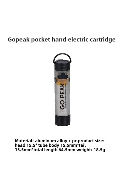 Choice مصباح يدوي صغير قابل لإعادة الشحن من نوع Go Peak، أبيض اللون، قطعة واح...