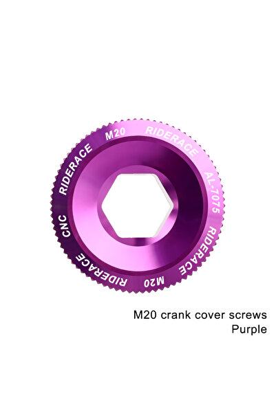 Choice مسمار تثبيت ذراع كرنك الدراجة M20 بنفسجي اللون، صامولة مجموعة الكرنك، ...