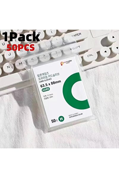 Choice 50Pcs - 63.5x88MM Korea Clear Kpop Photo Card Sleeve Anti-scratch Tran...