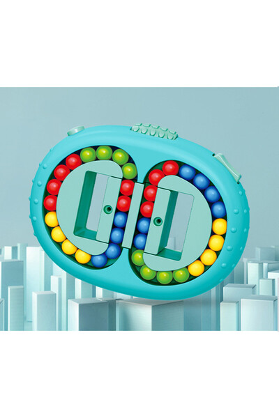 choice2 لعبة خرز سحري دوارة للأطفال باللون الأبيض، لعبة ألغاز خرز دوارة للأطف...