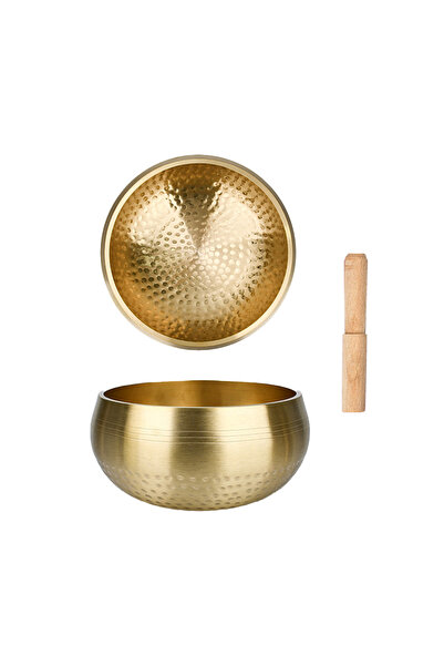 Choice وعاء غناء تبتي مصنوع يدويًا من النحاس الأصفر، قطره 13 سم، وعاء للتأمل ...