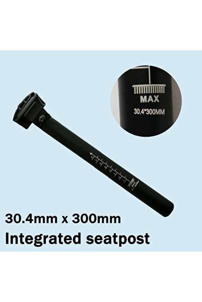 Choice4 30.4-300mm Bicycle Seatpost 300mm Mountain Bike Seat Tube Aluminum Al...