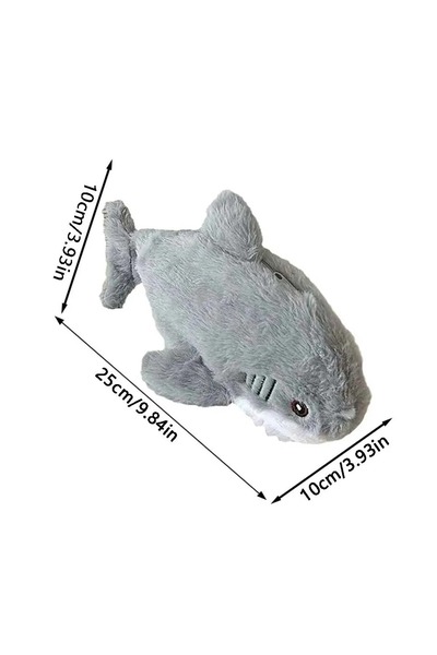 Choice grey-1pc 2026 A Cute Plush Shark Pencil Bag with Small Capacity Soft a...