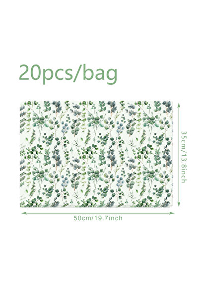 Choice 20pcs-WX016 20/50pcs Eucalyptus Leaves Tissue Paper Snow Pear Paper Gi...