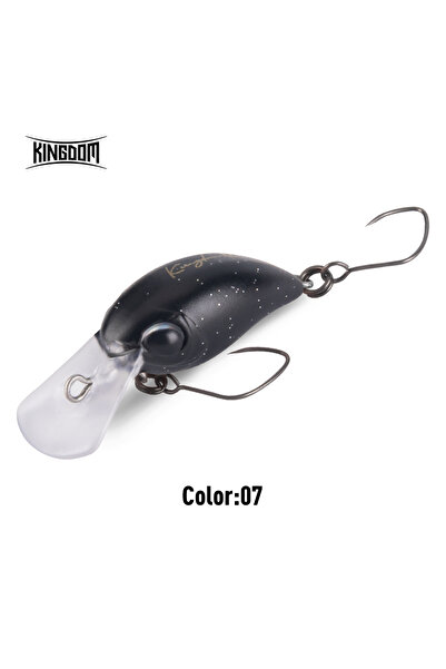 Kingdom طعم صناعي صغير عائم، 25 مم، 1.5 غرام، لون 07، سمكة صغيرة، 1.5 غرام، 2...