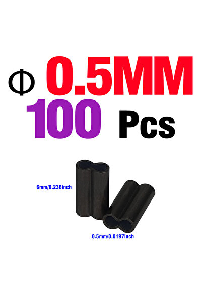 Choice 0.5 مم، 100 قطعة/عبوة، ملحقات صيد الكارب الأوروبي، أنبوب نحاسي مزدوج، ...