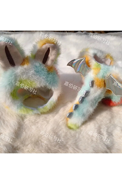 Choice ملابس دمية لابوبو من القماش، أجنحة لطيفة مع ذيل، جمبسوت، إكسسوارات ملا...