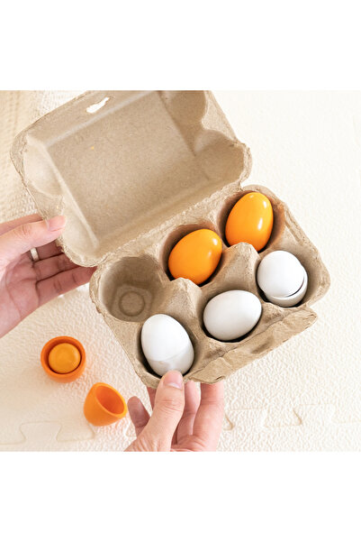Choice مجموعة بيض وردية مكونة من 6 بيضات مع صندوق، ألعاب مطبخ للعب التخيلي، ط...
