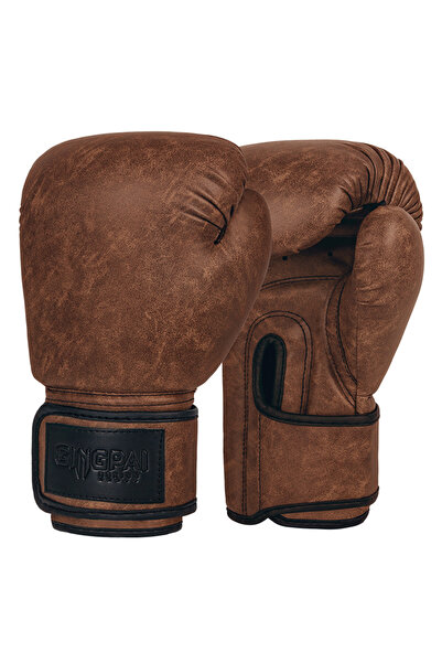Choice قفازات ملاكمة كلاسيكية عتيقة من FG بنية اللون، وزن 8 أونصات، مناسبة لل...