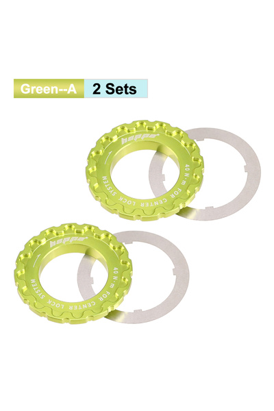 Choice 2 Sets Green HEPPE Bicycle Center Lk Disc Lking Ring Bike Center Lk Di...
