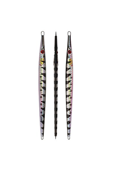 Choice طُعم صيد معدني عمودي من JIGGINGPRO، أسود الظهر، بوزن 80 غرام، مناسب لل...