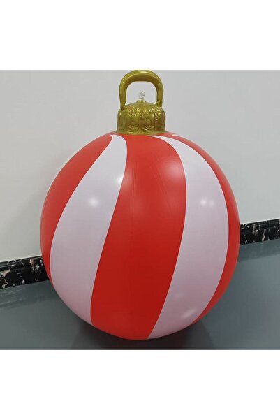 Choice 60cm WHITE 24inch Giant Pvc Inflatable Christmas Ball Decorations - Re...