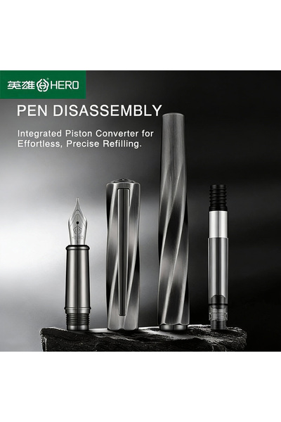 Choice قلم حبر هيرو نيكد ذو سن مفتوح 0.5 مم، طراز E505A، سن إيريديوم 0.5 مم، ...