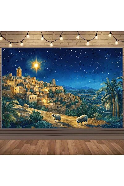 Choice1 150X100 MULTI 1 piece, background cloth of Jesus' birth scene - Starr...