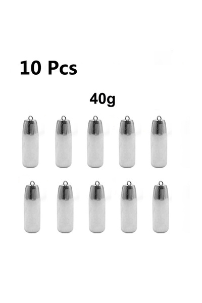 Choice 10 قطع من أوزان صيد الرصاص 40 غرام، أوزان صيد مقاومة للتشابك، أوزان طع...