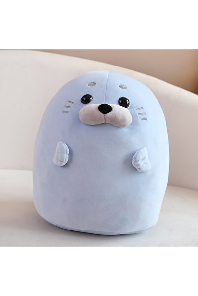 Choice دمية فقمة كرتونية لطيفة من الأنمي، زرقاء اللون، مقاس 40 سم، دمية أسد ب...