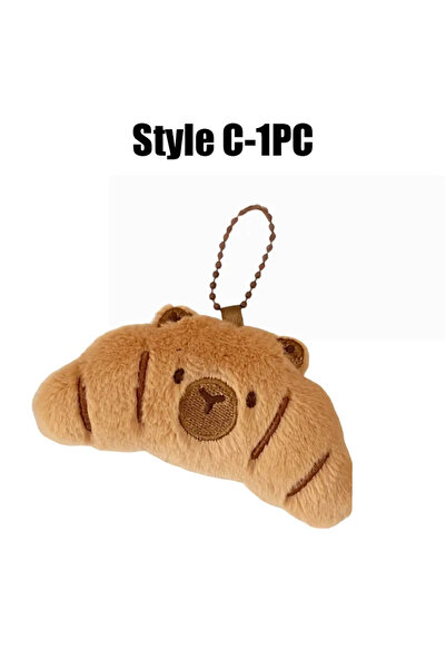 Choice 140331-Style C-1PC Cartoon Capybara Pendant Decoration Soft Plush Brea...